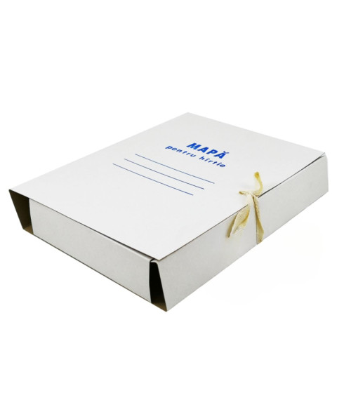 Mapă-boxă din carton cu 4 legaturi, A4, 50 mm, 360 g/m2